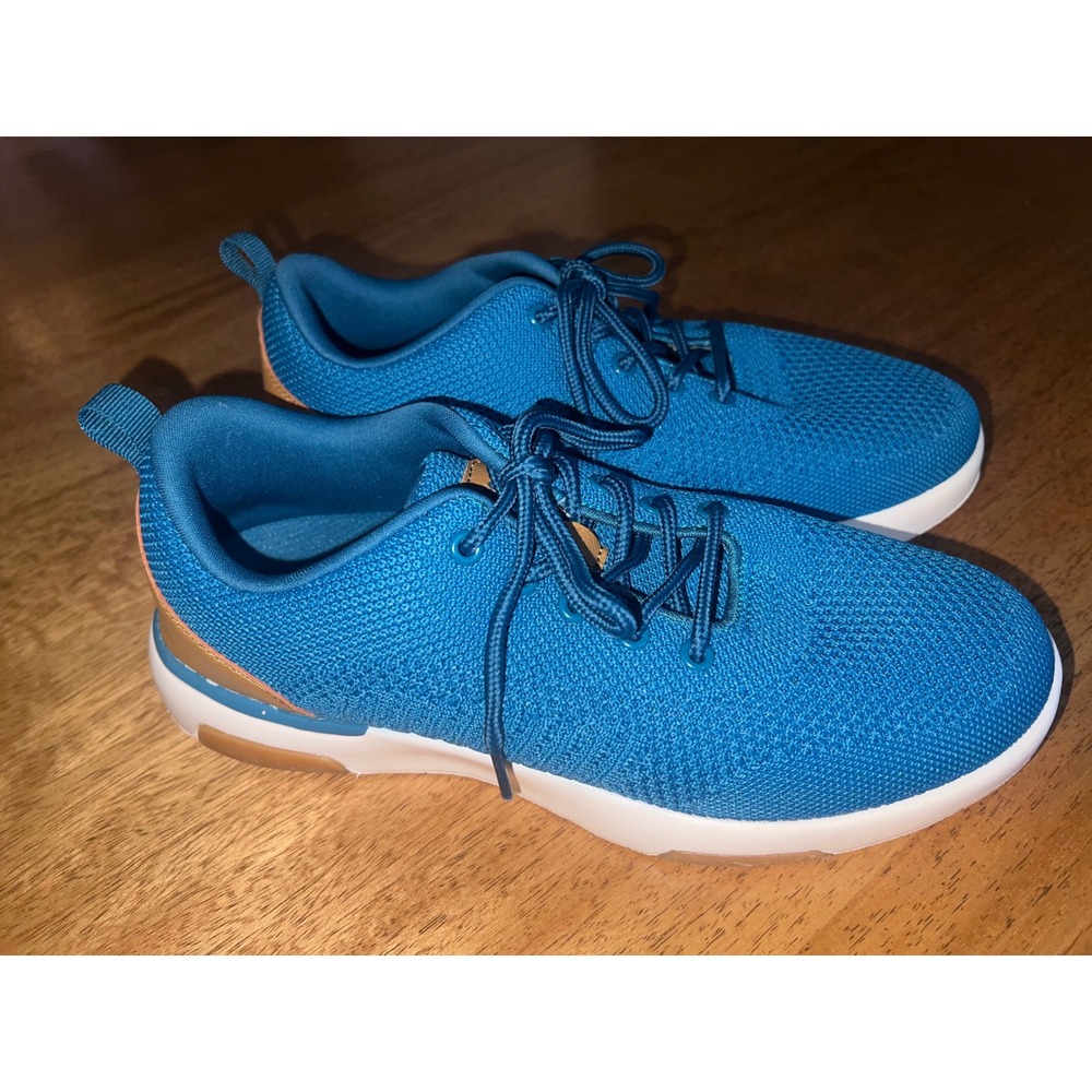 OrthoComfoot Blue Knit Walking Shoes Sneakers ZGBX14G Womens EU 40 US 9 - Picture 3 of 7